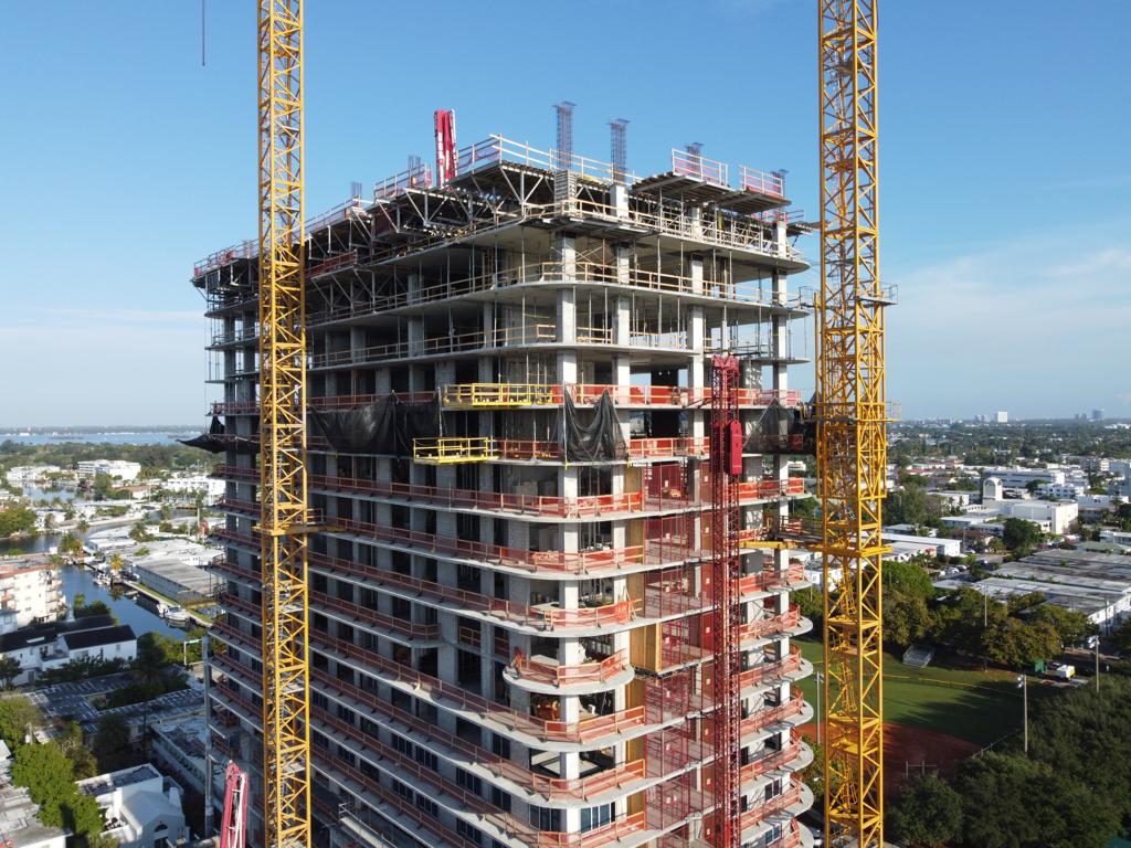 Construction Crews Making Great Progress on 72 Park in Miami Beach